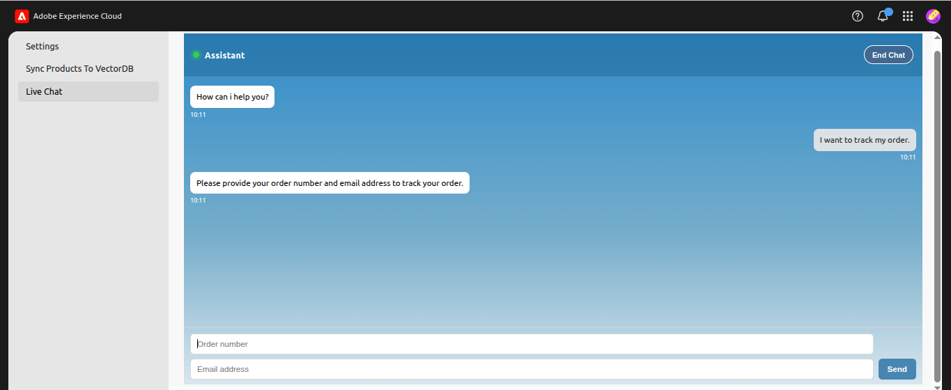 Order Tracking Request